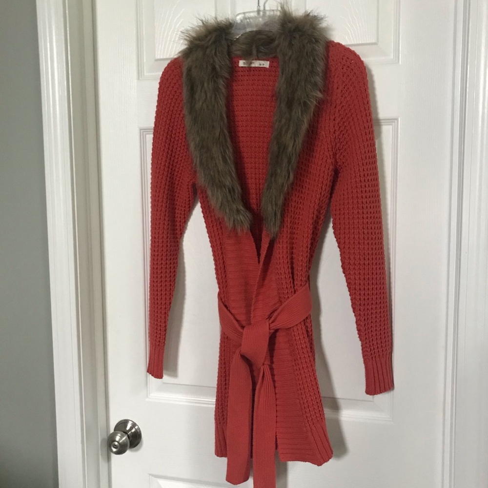 Old Navy Faux Fur Collar Sweater